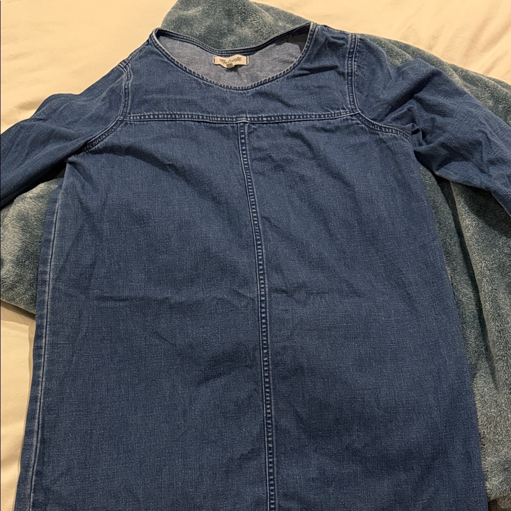 Madewell Blue Denim Dress - Picture 5 of 8